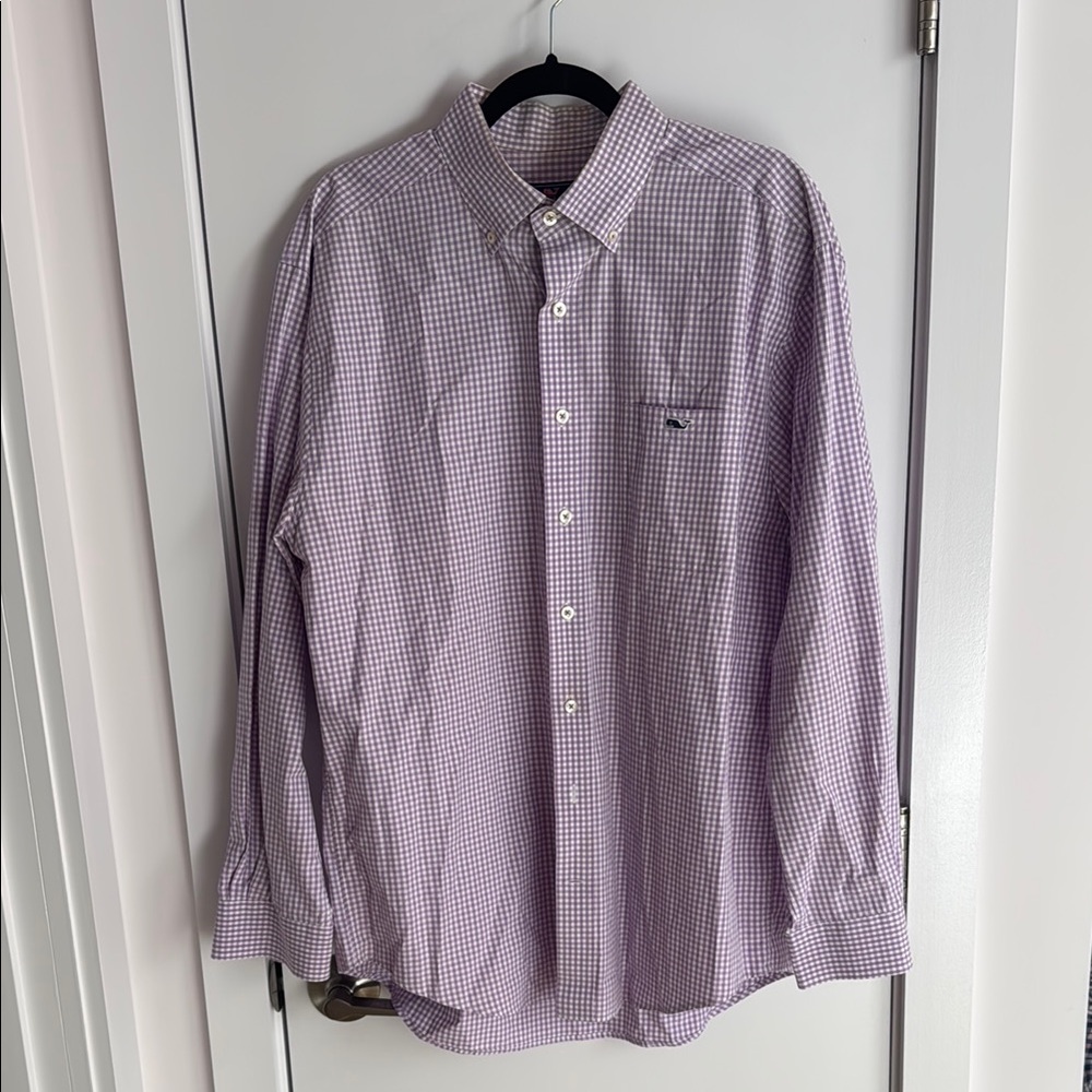 Vineyard Vines Purple Casual Button Down Shirt